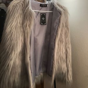 Faux fur coat